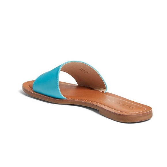 Jack Rodgers Milky Blue Sabrina Leather Slide Women’s Size 9.5 - Picture 4 of 7